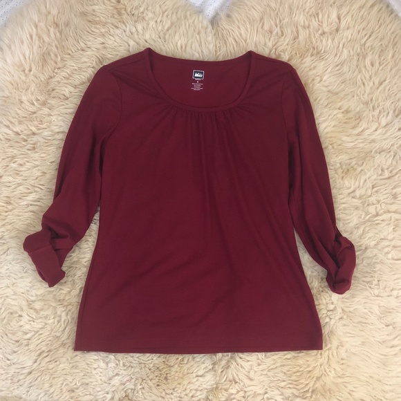 REI Women's Long Sleeve Red Top Size S - Picture 3 of 7